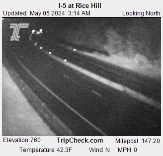 Interstate 5 Rice Hill, MP 147.20. Courtesy ODOT.