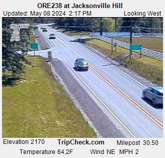 Highway 238 at Jacksonville Hill, Courtesy ODOT.
