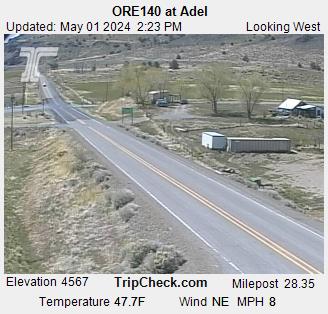 Adel on the Winnemucca to the Sea Highway, 140, courtesy Oreogn Department of Transportation.