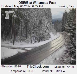 Hwy 58 Williamette Pass