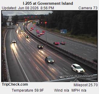 RoadCam - I-205 at Government Island