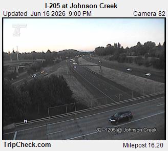 RoadCam - I-205 at Johnson Creek