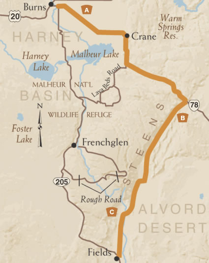 East Steens Map
