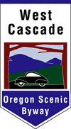 West Cascade Scenic Byways Roadsign