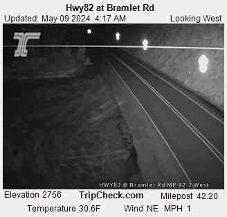 Highway 82 at Bramlet Road webcam image