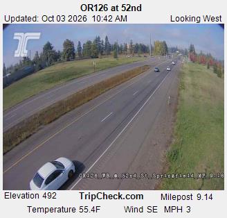OR-126 & 52nd traffic camera, Springfield, Oregon