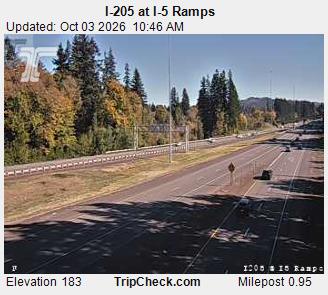 I-205 & I-5 Ramps traffic camera
