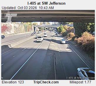 I-405 & SW Jefferson traffic camera, Portland