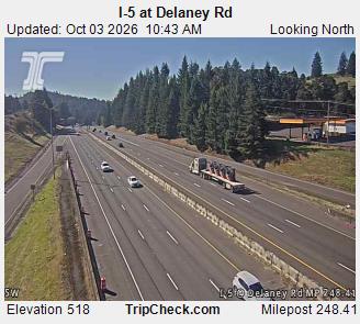 I-5 & Delaney Rd NB traffic camera