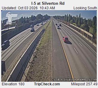 I-5 & Silverton Rd SB traffic camera, Salem