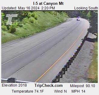 I-5 at Canyon Moutain