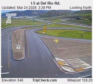 Interstate 5, Exit 129 (Del Rio/UCC) Southbound ramps