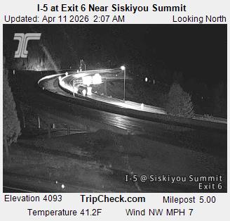I5 Siskiyou Summit Exit 6 North