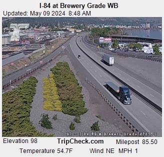 ODOT I-84 at Brewery Grade WB/The Dalles, OR Webcam