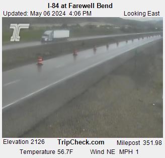 I-84 at Farewell Bend, Looking East