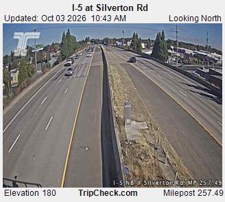 I-5 & Silverton Rd NB traffic camera, Salem
