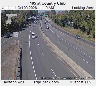 I-105 & Country Club traffic camera, Eugene, Oregon