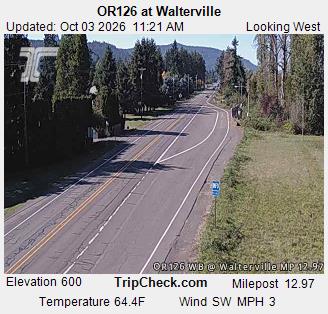 OR-126 & Walterville WB traffic camera