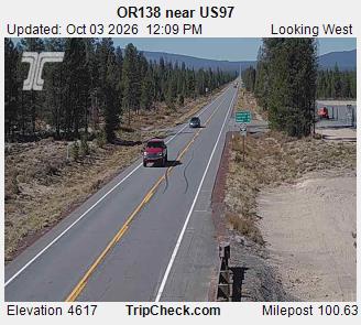 OR138 near US97 traffic camera, Klamath County