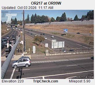 OR-217 & OR99W SB traffic camera, Tigard
