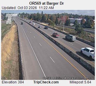 OR-569 & Barger Dr traffic camera, Eugene