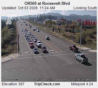 OR-569 & Roosevelt Blvd SB traffic camera, Eugene