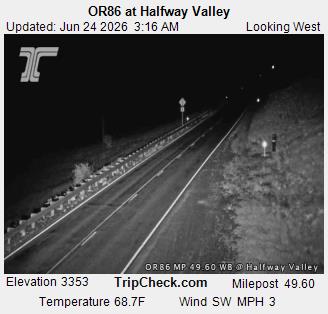 OR-86 at Halfway Valley WB (ODOT)