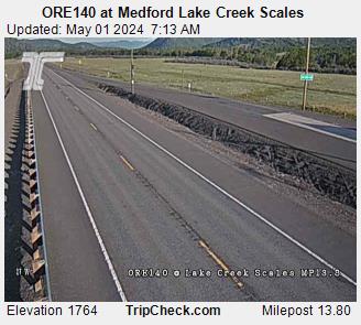 Oregon 140 at Lake Creek Scales near Brownsboro, Oreogn. Courtesy ODOT.