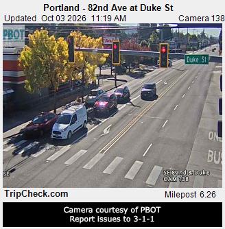 OR-213 & Duke St traffic camera, Portland