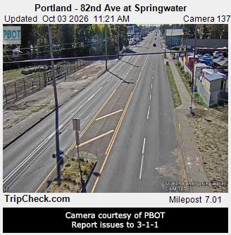 OR-213 & Springwater traffic camera, Portland