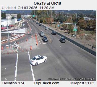 OR-219 & OR18 traffic camera, Newberg