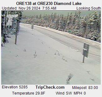 RoadCam - ORE138  at ORE230 near Diamond Lake