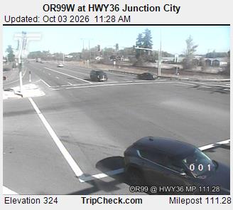 OR-99W & HWY36 Junction City traffic camera