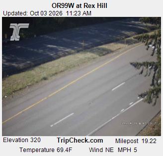 OR-99W & Rex Hill traffic camera