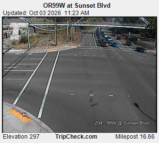 OR-99W & Sunset Blvd traffic camera