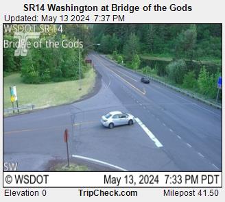 SR14 Washington at Bridge of the Gods