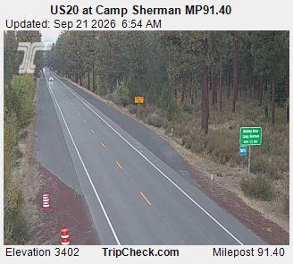 US20 at Camp Sherman MP91.40 road camera