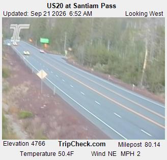 US20 at Santiam Pass road camera