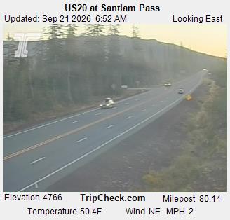 US20 at Santiam Pass road camera