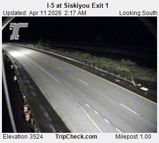 I5 Siskiyou Summit Exit 1 South