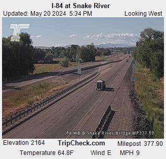 Traffic Cam I-84: Snake River OR