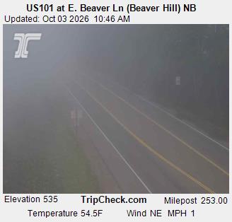 US-101 & E. Beaver Ln (Beaver Hill) NB traffic camera