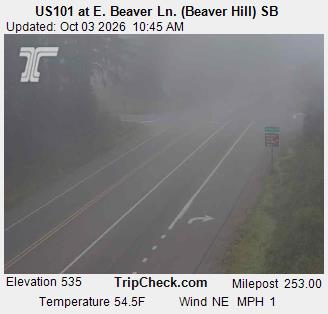 US-101 & E. Beaver Ln. (Beaver Hill) SB traffic camera