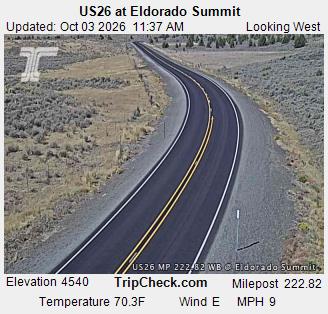 US26 at Eldorado Summit traffic camera, Baker County
