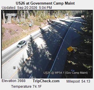 US26 at Government Camp Maint road camera