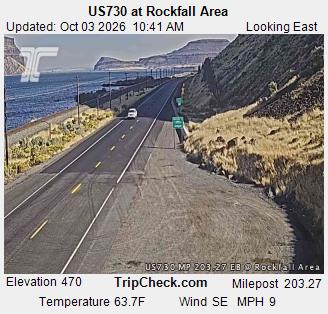 US-730 & Rockfall Area EB traffic camera