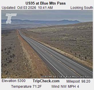 US-95 & Blue Mtn Pass SB traffic camera