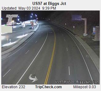 Hwy 97 Biggs Junction Oregon Washington border