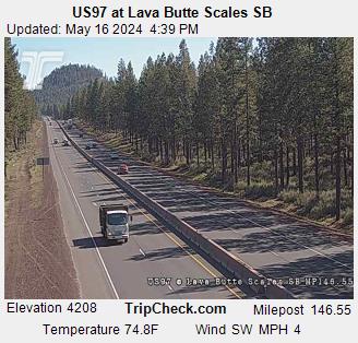 US97 at Lava Butte Scales