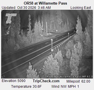 OR58 at Willamette Pass